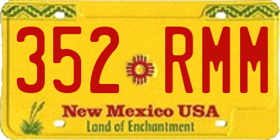 NM license plate 352RMM