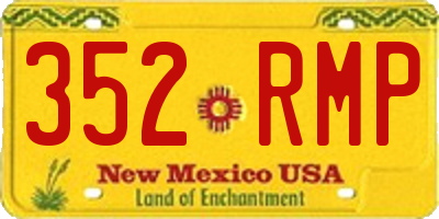 NM license plate 352RMP