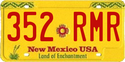 NM license plate 352RMR