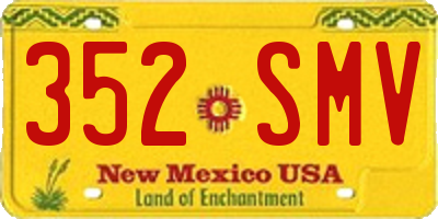 NM license plate 352SMV