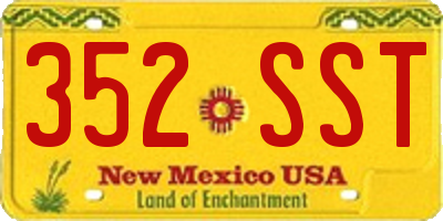 NM license plate 352SST