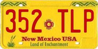 NM license plate 352TLP
