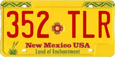 NM license plate 352TLR