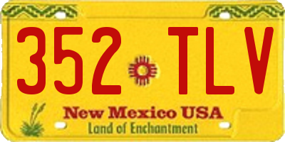 NM license plate 352TLV