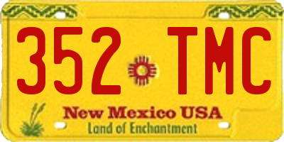 NM license plate 352TMC