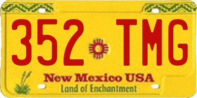 NM license plate 352TMG