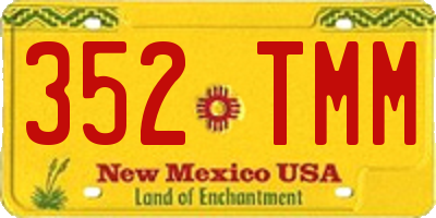 NM license plate 352TMM