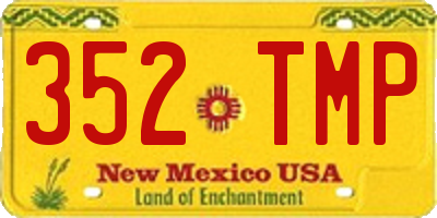 NM license plate 352TMP