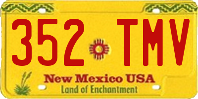 NM license plate 352TMV
