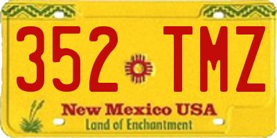NM license plate 352TMZ
