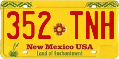 NM license plate 352TNH