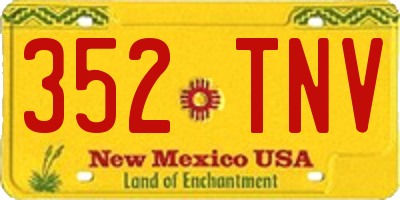 NM license plate 352TNV