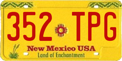 NM license plate 352TPG