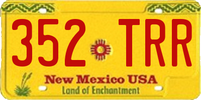 NM license plate 352TRR