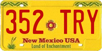 NM license plate 352TRY