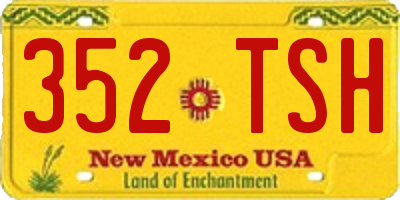 NM license plate 352TSH