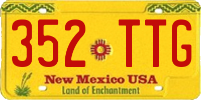 NM license plate 352TTG