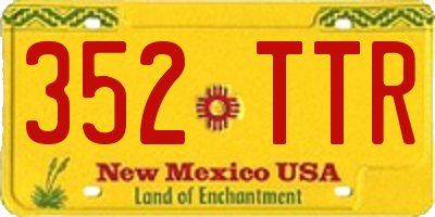 NM license plate 352TTR
