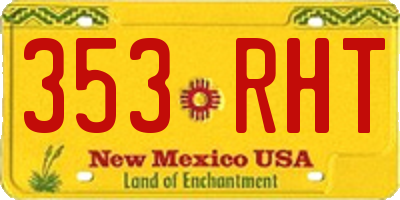 NM license plate 353RHT