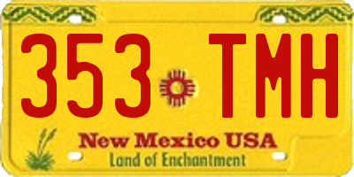NM license plate 353TMH
