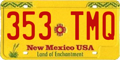 NM license plate 353TMQ