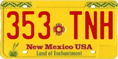 NM license plate 353TNH