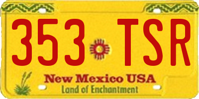 NM license plate 353TSR