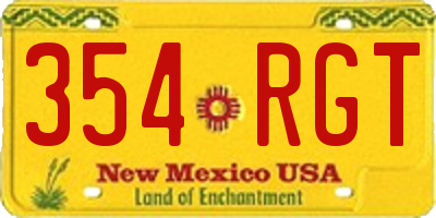 NM license plate 354RGT