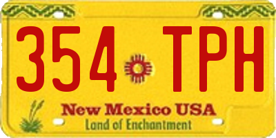 NM license plate 354TPH