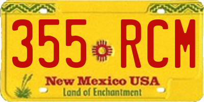 NM license plate 355RCM