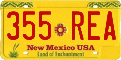 NM license plate 355REA