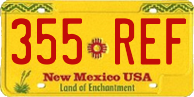 NM license plate 355REF