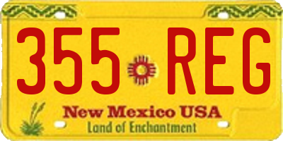 NM license plate 355REG