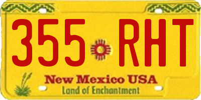 NM license plate 355RHT