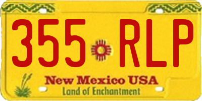 NM license plate 355RLP