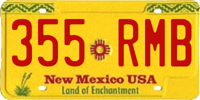 NM license plate 355RMB