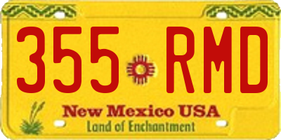 NM license plate 355RMD