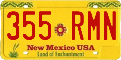 NM license plate 355RMN