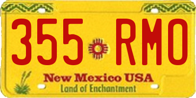 NM license plate 355RMO