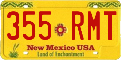 NM license plate 355RMT