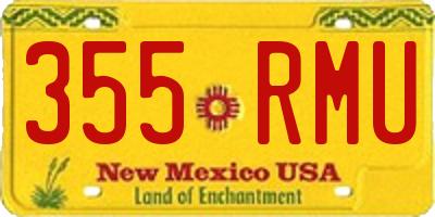 NM license plate 355RMU