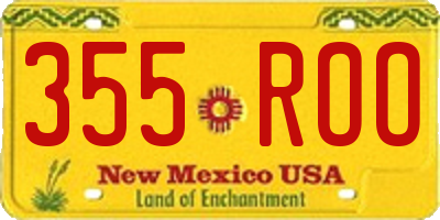 NM license plate 355ROO