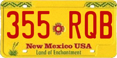 NM license plate 355RQB