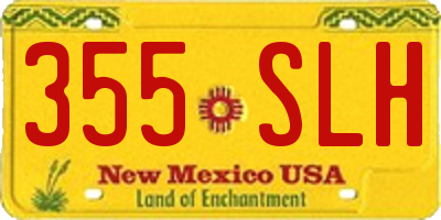 NM license plate 355SLH