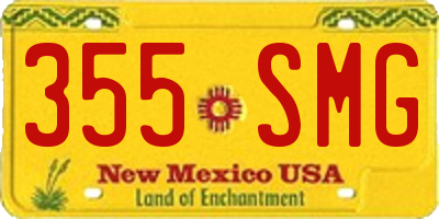 NM license plate 355SMG