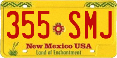 NM license plate 355SMJ