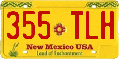 NM license plate 355TLH
