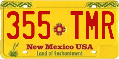 NM license plate 355TMR