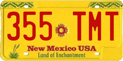 NM license plate 355TMT