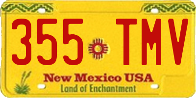 NM license plate 355TMV